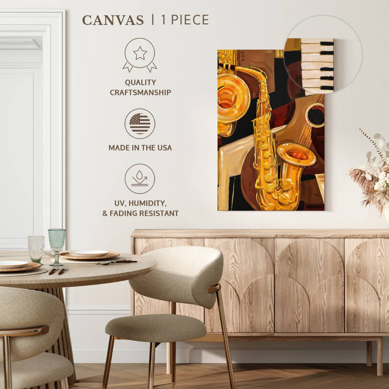 Abarca Abstract Sax, 51" H x 34" W