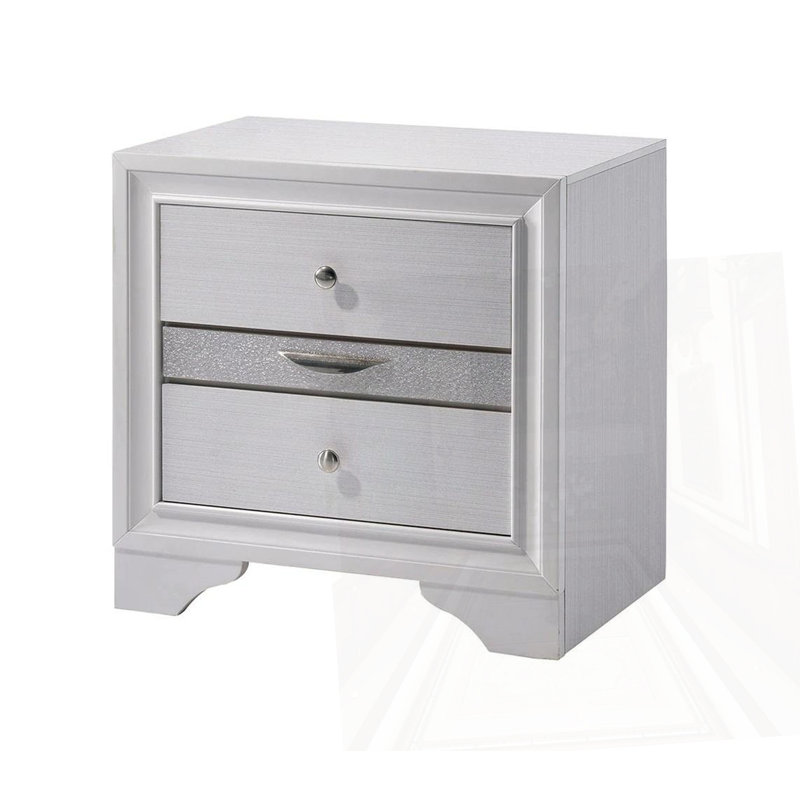 Table de chevet contemporaine, White