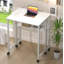 Table d'ordinateur portative pliante 24,8 pouces avec plateau en panneau de particules et structure en métal, petit bureau d'étude-991477843