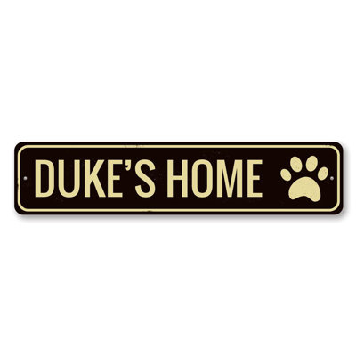 Enseigne en aluminium personnalisée Pet's Home