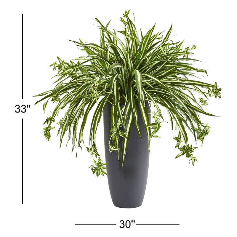 Plante araignée artificielle en pot