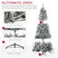 Arbre de Noël artificiel enneigé 7,5 pi