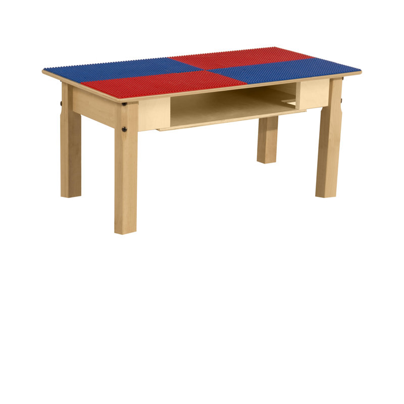 Table de jeu Time-2-Play, H 14,5 po x L 35 po x l 15,5 po, Rouge/bleu