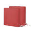 Coussin de chaise de patio imperméable - Polyester rouge avec rembourrage en mousse-130906750