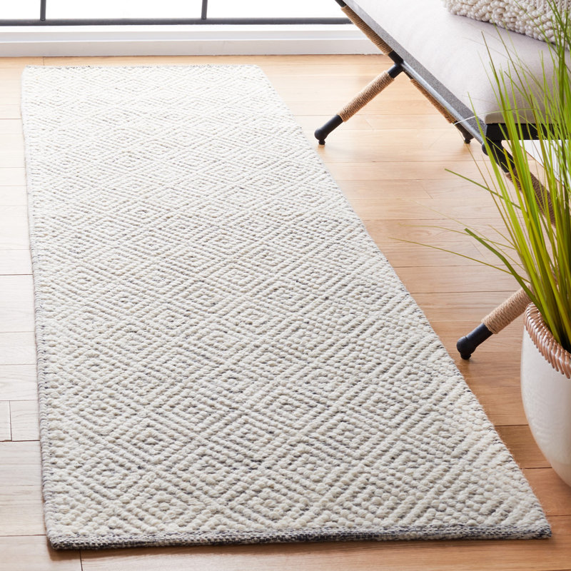 Tapis à motif géométrique tissé à la main Zahid, Tapis de couloir 2 pi 3 po x 22 pi