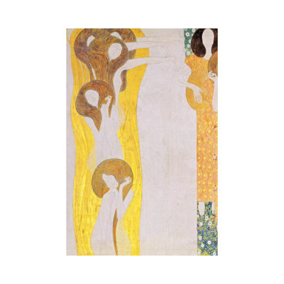 Die Künste by Gustav Klimt - Wrapped Canvas Painting