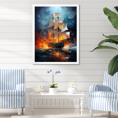 Venatici voilier abstrait symphonie maritime II