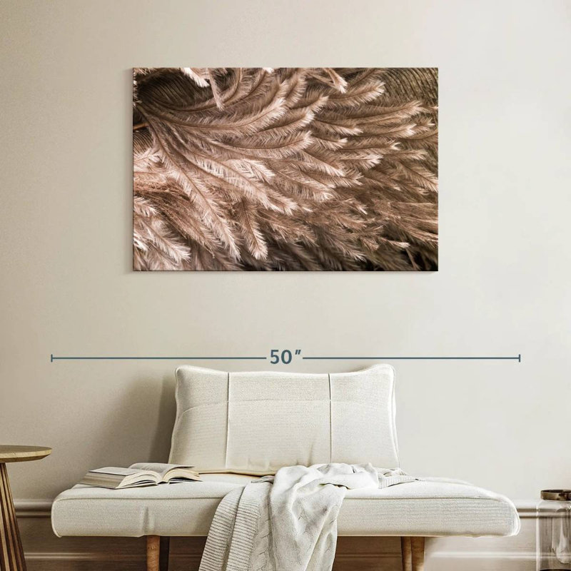 Brampt Ostrich Feathers, 26" H x 39" W