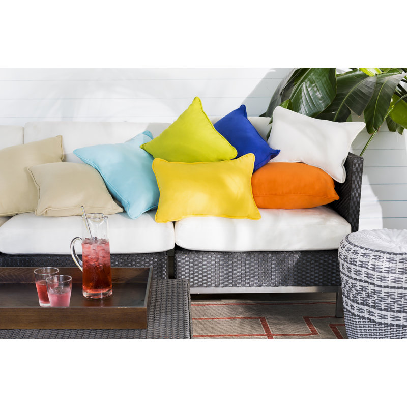 Essien Outdoor Lumbar Pillow Cover, Lime