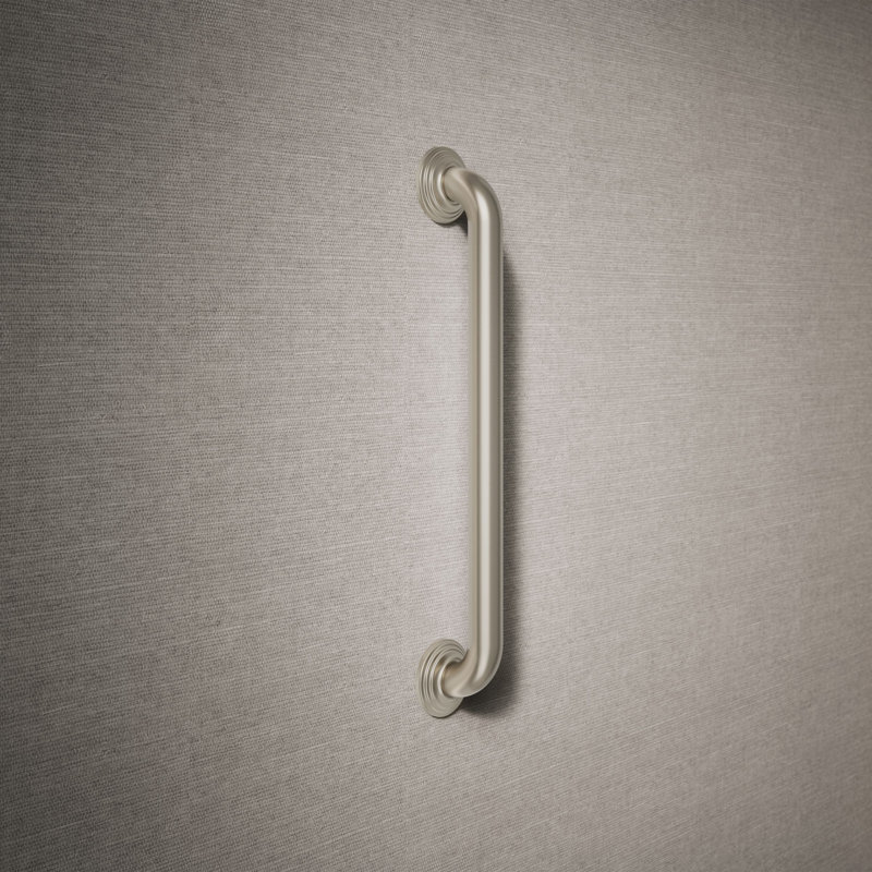 Barre d'appui traditionnelle, Nickel brossé éclatant, L 18 po