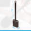 Harbour Housewares - Wall-Mounted Toilet Brush & Holder - Pack of 2-126039221