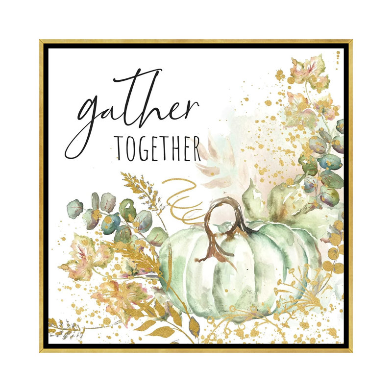 «Ghost Pumpkin Harvest Sentiment II» par Tre Sorelle Studios - reproduction d'art, H 26 po x l 26 po x P 1,5 po, Aucun mat