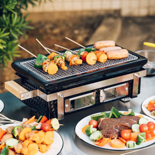 Square16''Charcoal BBQ Grill Hibachi Grill