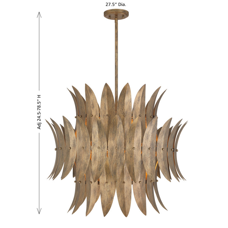 Sanctuary 6-Light Pendant in Coronado by Breegan Jane