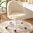 Armless Office Desk Chair With Wheels, Soft Lumbar Support Vanity Chair For Small Space,Bedroom, Height Adjustable-1386212346