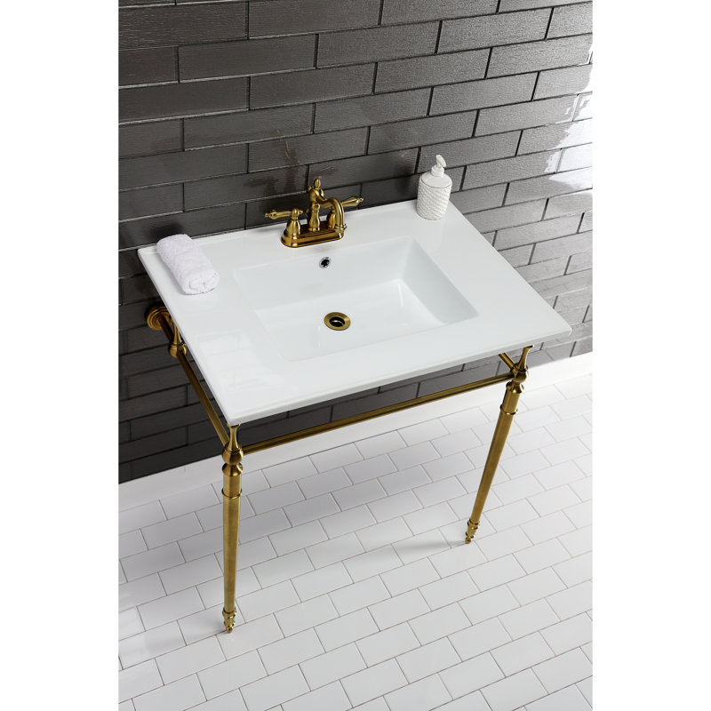 Kingston Brass Vintage 1-1/4 Inch Decor P-Trap, 18 Gauge, Brushed Brass