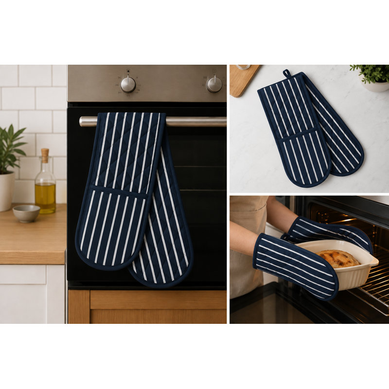 JMS Bridge Striped Cotton Blend Oven Glove