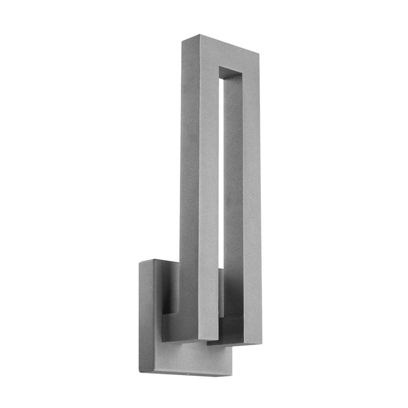 Applique murale d'extérieur à DEL intégrée 2 lumières H 18 po Forq, Graphite