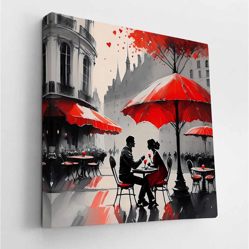 Under The Red Umbrella, 42" H x 42" W