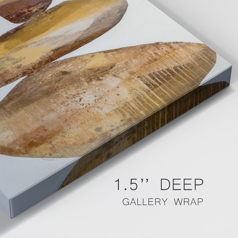 Orange Stone Pile - Wrapped Canvas Print, 40" H x 40" W x 1.5" D