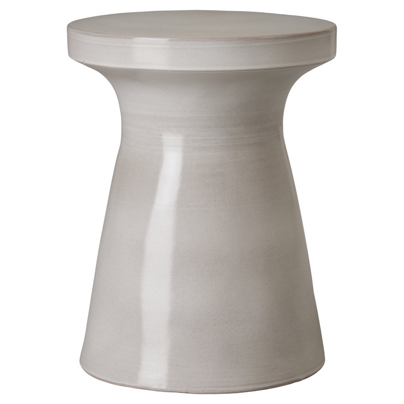 Ceramic Garden Stool, 22" H x 17" W x 17" D