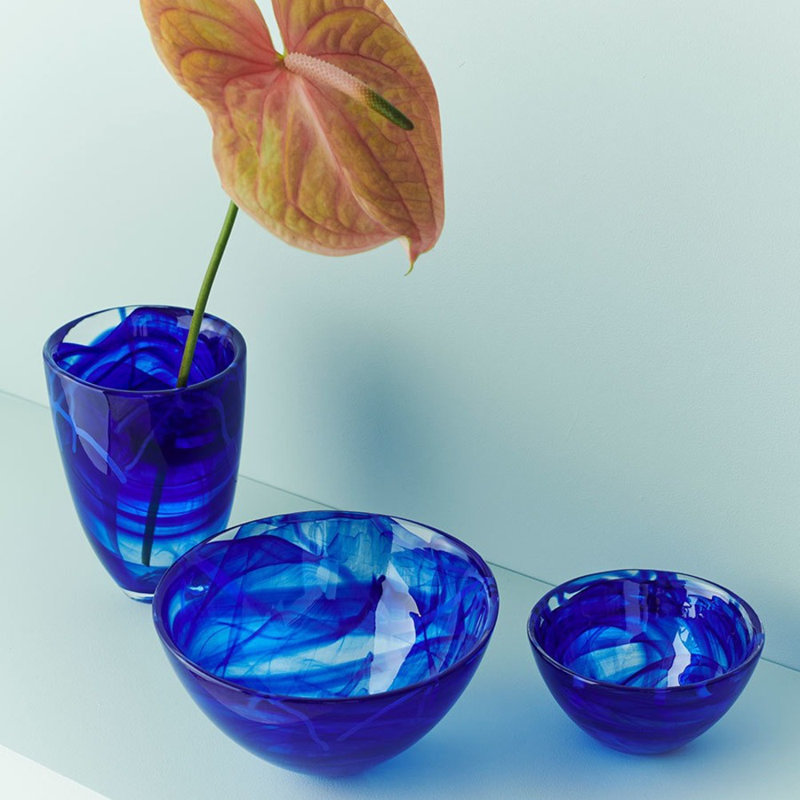 Contrast Vase, Blue