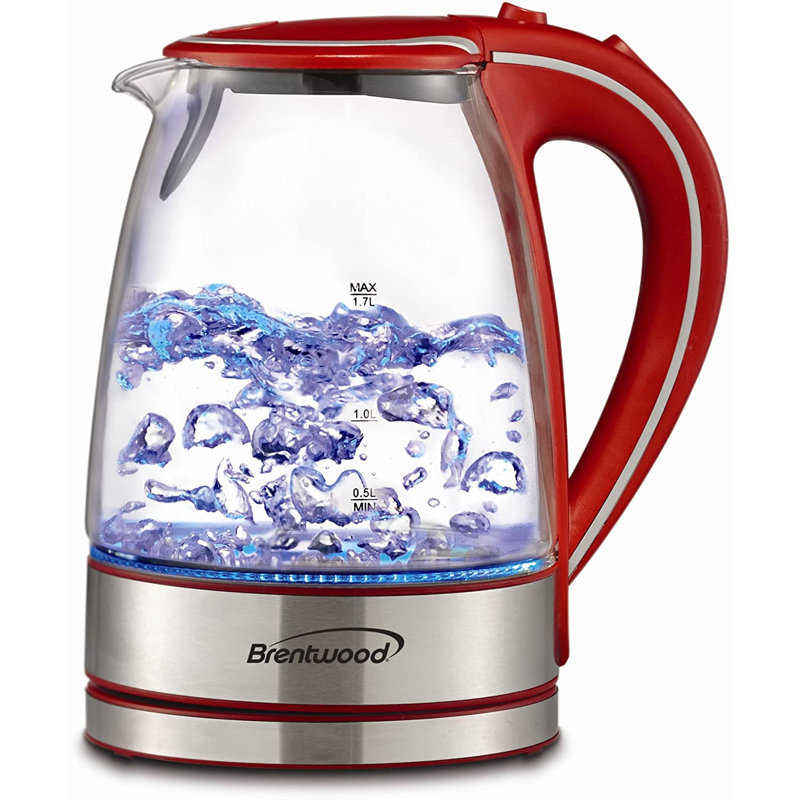 Brentwood 1.7 Quarts Glass Electric Tea Kettle