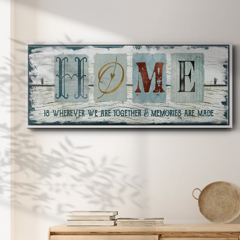 Home Homeeverever We - toile encadrée, H 20 po x l 50 po