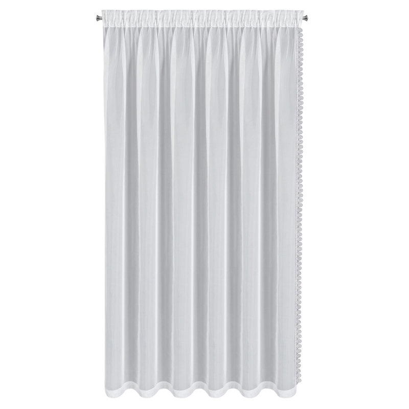 Kalon Sheer Curtain Single Panel, 250cm H x 240cm W