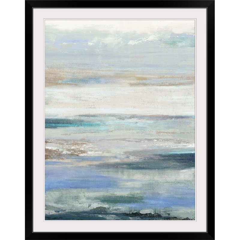 « ondulations », reproduction d’art, H 24 po x l 20 po x P 1 po, Cadre noir