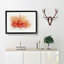 Orange Carnation Flower in Abstract - Picture Frame Graphic Art Print-55723613-55723619