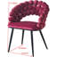 Chaise d'appoint deux pièces avec pieds en métal pour le salon, chaise d'appoint pour l'intérieur-1472514730