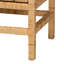 Buffet décoratif 2 portes en rotin et bois d'acajou Wroblewski