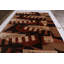 Cubist Rug Beige-Brown Wool And Silk Geometric Pattern By Isabelline