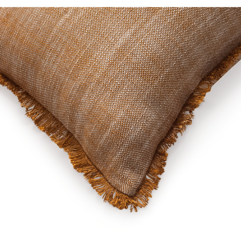 Ghalib Rectangular Lumbar Cushion, Mustard