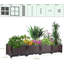 Lits de jardin surélevés à arrosage automatique, jardinière surélevée avec motif à racines profondes pour patio et balcon