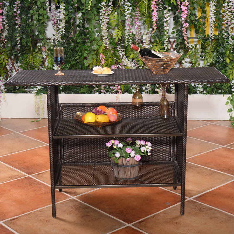 Table de bar en rotin