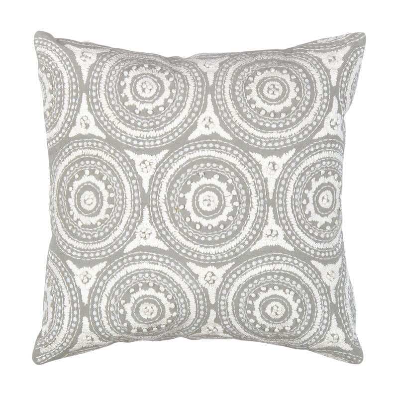 Naples Embroidered Throw Pillow