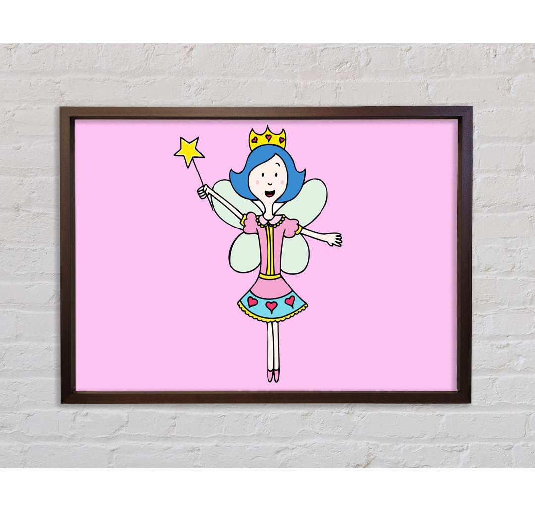 Fairy Princess Pink - Einzelner Bilderrahmen Kunstdrucke auf Leinwand