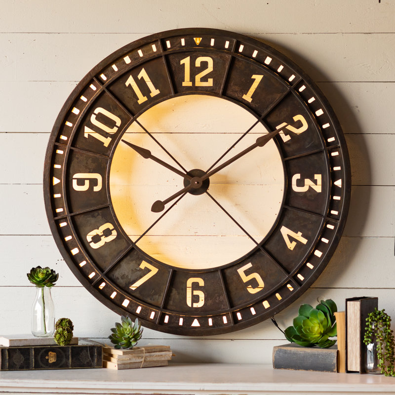 Très grande horloge murale 36 po