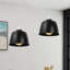 13.5cm H Metal Drum Lamp Shade ( Screw On ) in Black