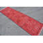 Tapis de couloir rétro vintage fait à la main avec motif rouge élégant brun / rose
