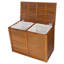 Spa 2 Section Cabinet Laundry Hamper