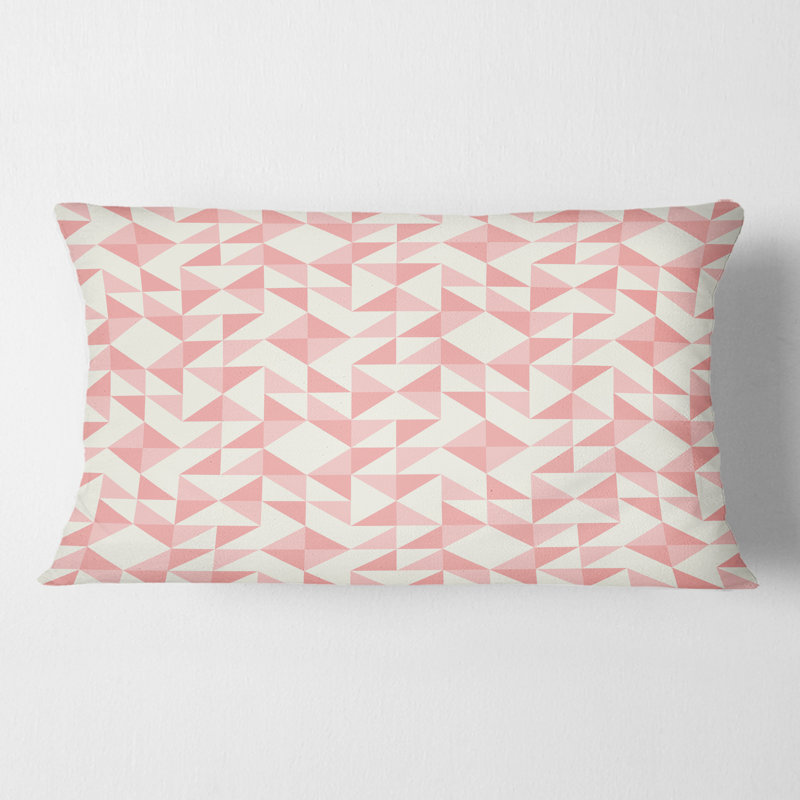 Motif géométrique abstrait, patchwork - Coussin Mid-Century