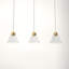 Jeffery 3 Light Glass Dimmable Pendant