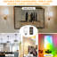 Rechargeable LED Bulbs With Remote, Magnetic With E27 Bulb Cap, Dimmable, Colour Changing