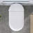 Modern Smart Toilet with Bidet Built In with Foot Kick,Tankless Toilets Auto Open/Close Lid with Dryer,ADA Comfort Height Heat Seat,Instant Warm Water,Power Outage and Flush White-129933927