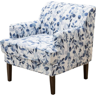 Mid-century Accent Chair Covers With Cushion Cover, 2-piece Printed Upholstered Armchair Slipcovers, Furniture Protector For Living Room, Apartment, Bedroom, Office And Reading Room, B05