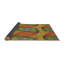Jaune Tapis décoratif abstrait-1777905999
