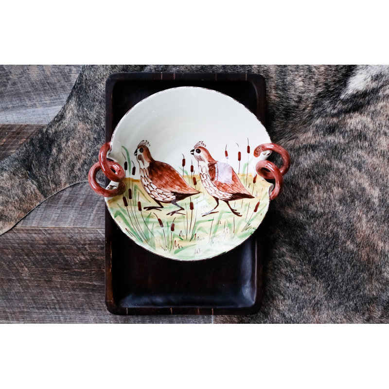 Wildlife Terra Bianca Serving Bowl